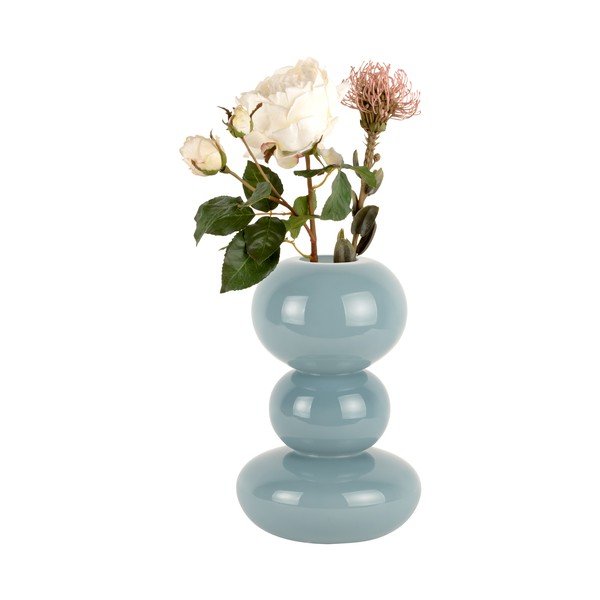 Vaso in vetro blu Bubbles - PT LIVING-image-2