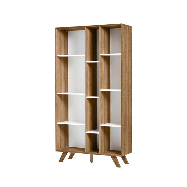 Libreria con dettagli bianchi Tivoli, 98 x 184 cm - Marckeric-image-3