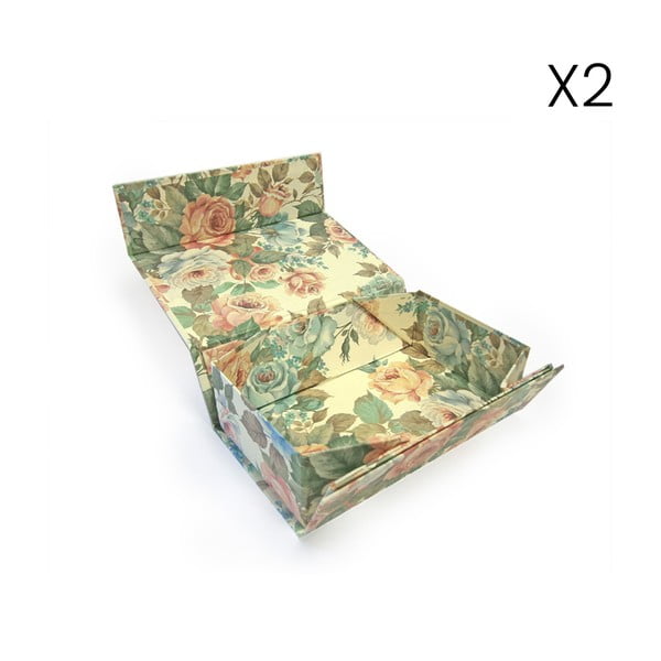 Scatole regalo in set da 2 12x20 cm Lady Rose - Kartos-image-1