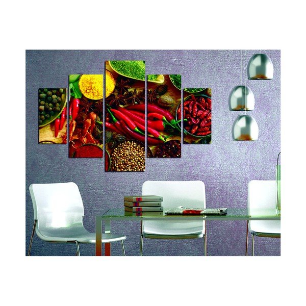 Quadro 5 pezzi Pepper - Wallity-image-1