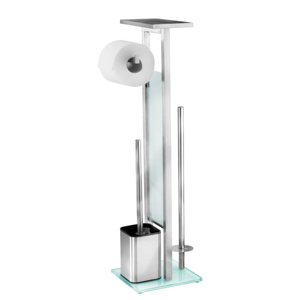 Scopino con supporto per carta igienica Debar - Wenko-image-2