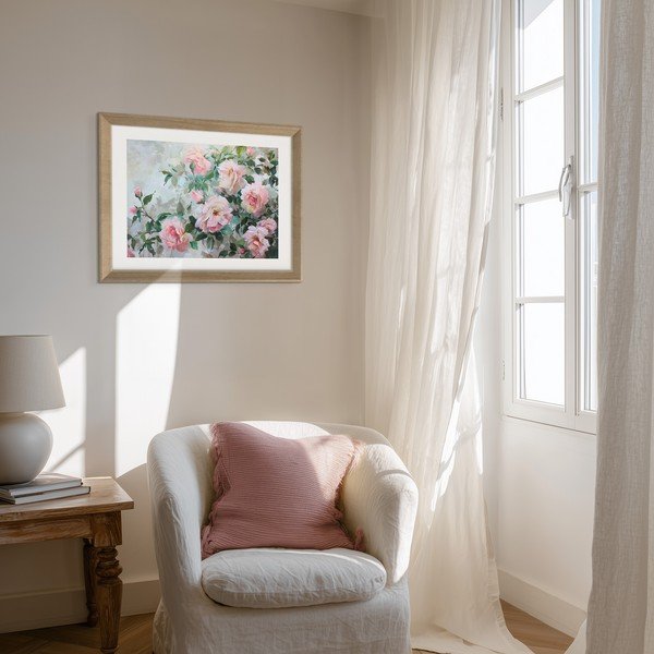 Dipinto stampato con cornice inclusa 75x56 cm Blooming Roses – Styler-image-2