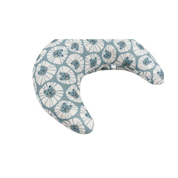 Cuscino per allattamento blu Denim Lions - Malomi Kids-image-1