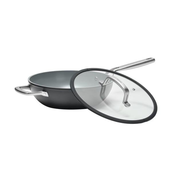 Padella wok con coperchio/con superficie in ceramica ø 28 cm Meda 3.0 – FABINI-image-3