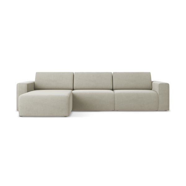 Divano angolare componibile beige (con penisola a sinistra) Kalea – Makamii