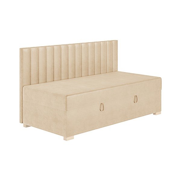 Letto da bambini beige con contenitore con materasso incluso 90x200 cm Chill – Ghado-image-4