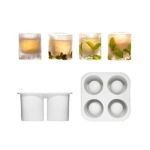 Bílá silikonová forma na led Sagaform Ice Cube