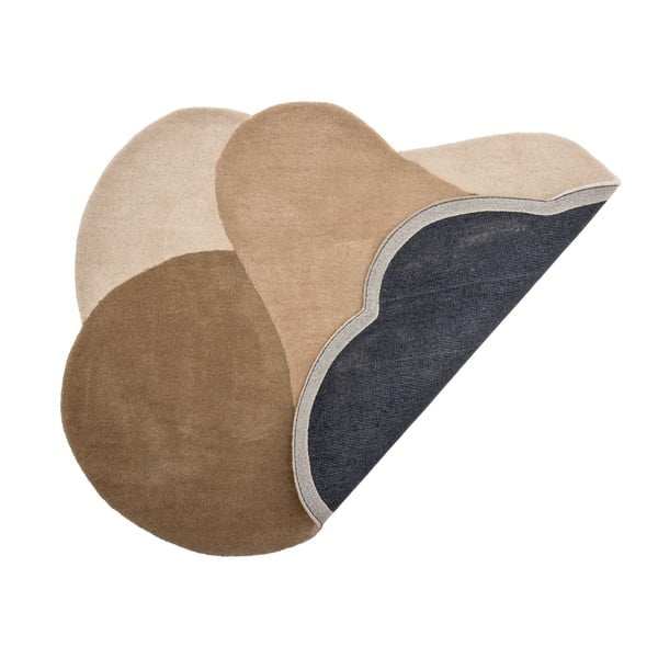 Tappeto in lana marrone 110x140 cm Denton - Bloomingville-image-4