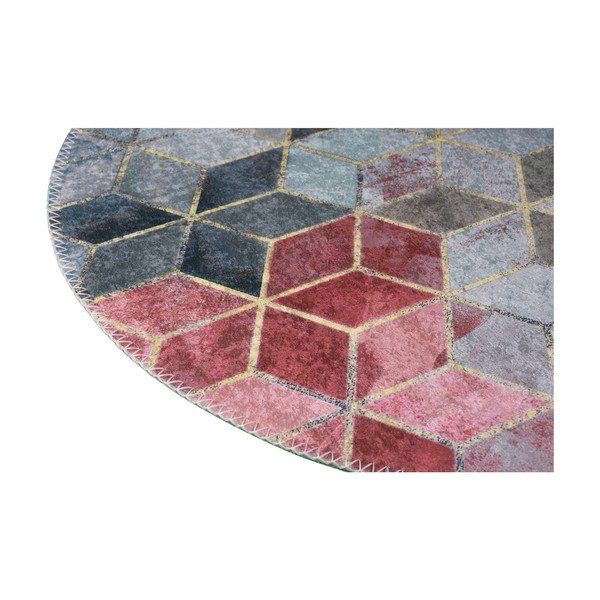 Tappeto lavabile rosa e grigio chiaro 120x180 cm - Vitaus-image-2