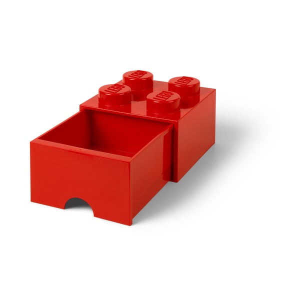 Scatola portaoggetti rossa con cassetto - LEGO®