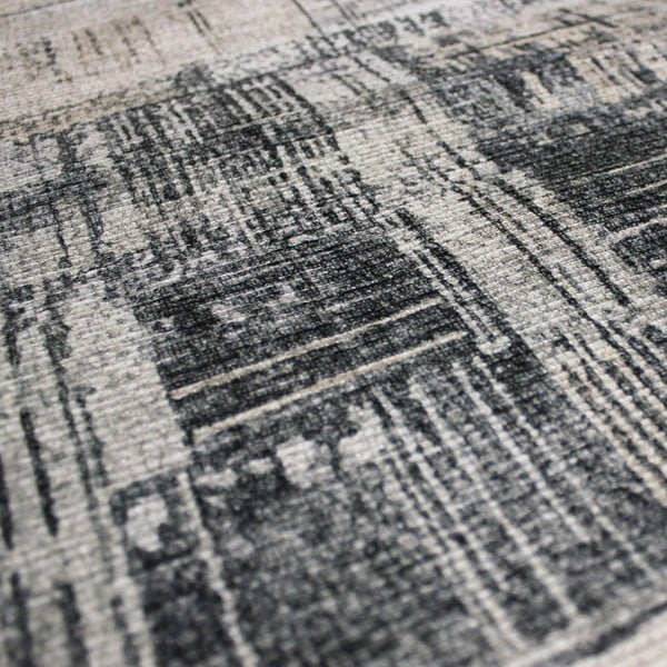 Tappeto grigio lavabile 190x290 cm Silas Abstract – Flair Rugs-image-3