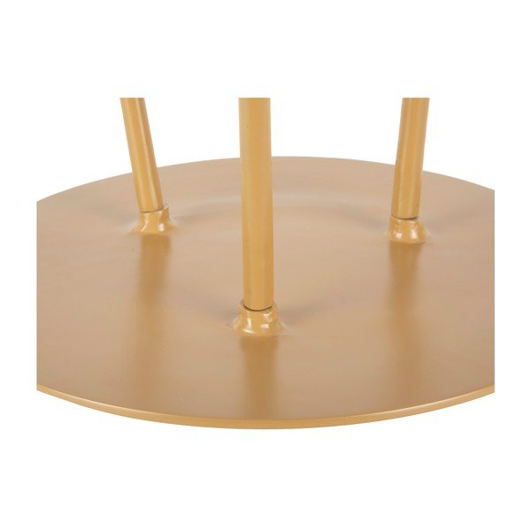 Tavolo contenitore in metallo giallo senape Supreme, ø 37 cm - Leitmotiv-image-2
