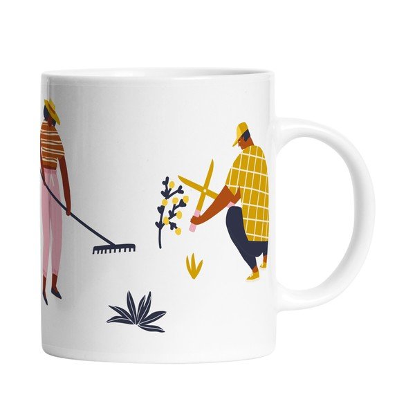Tazza in ceramica bianca, 330 ml Planting - Butter Kings-image-2