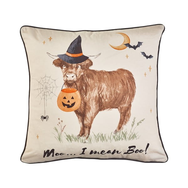 Cuscino decorativo a tema Halloween 45x45 cm Halloween Highland Cow – Catherine Lansfield
