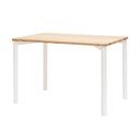 Tavolo da pranzo bianco con gambe arrotondate TRIVENTI, 120 x 80 cm Triventi - Ragaba