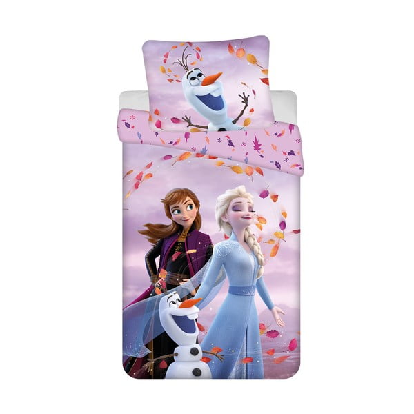 Set copripiumino e federa da bambini in cotone per letto singolo 140x200 cm Frozen "Sky" – Jerry Fabrics
