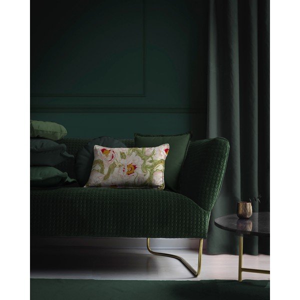 Cuscino in velluto verde scuro Tercio, 45 x 45 cm - Velvet Atelier-image-1