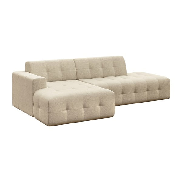 Divano angolare beige (con penisola a sinistra e chaise lounge) Tuil – Rodier-image-2