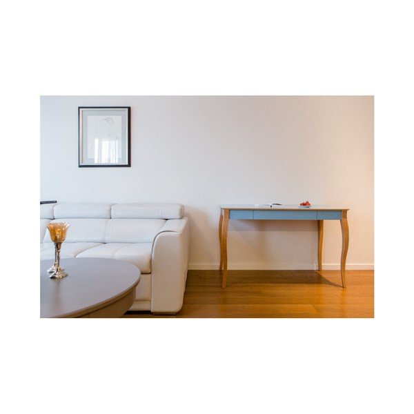 Scrivania turchese chiaro Lillo, lunghezza 105 cm - Ragaba-image-3