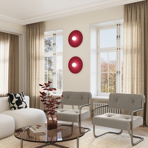 Lampada da parete grigio tortora in metallo ø 50 cm AKE – Thoro-image-4