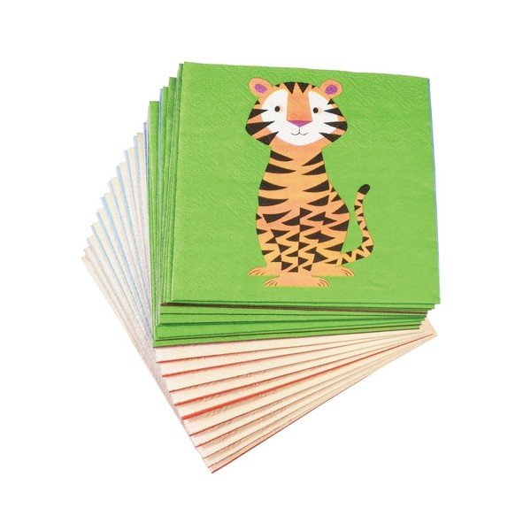 Set di 20 tovaglioli Colourful Creatures - Rex London-image-2