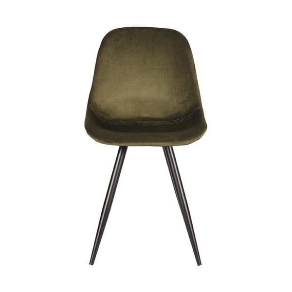 Sedie da pranzo in velluto cachi in set di 2 Capri - LABEL51-image-2