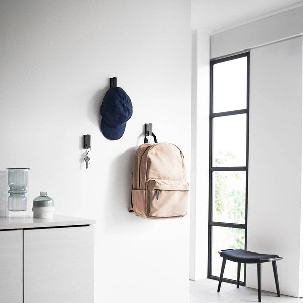 Set di ganci da parete neri in metallo 3 pz Tower – YAMAZAKI-image-4