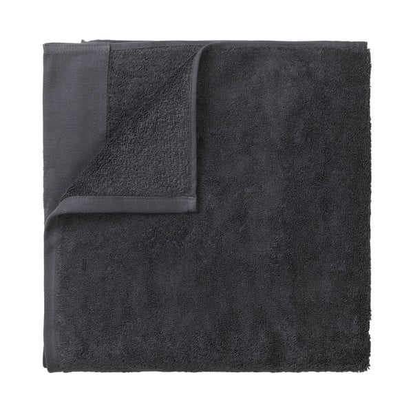 Telo da bagno in cotone grigio scuro, 100 x 200 cm - Blomus