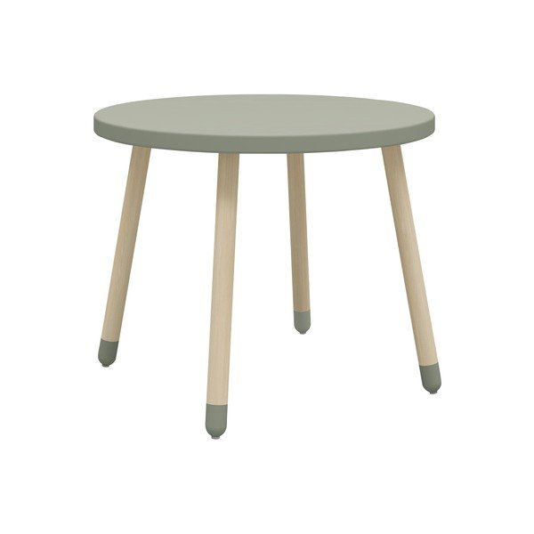 Tavolo per bambini verde chiaro , ø 60 cm Dots - Flexa