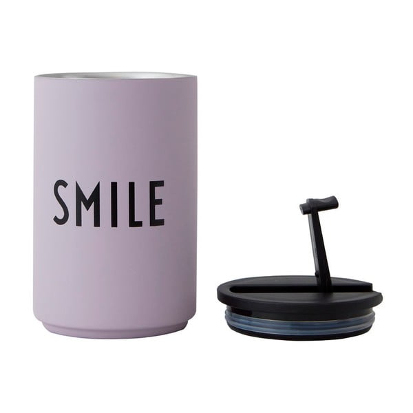 Tazza termica viola da 350 ml Smile - Design Letters-image-2