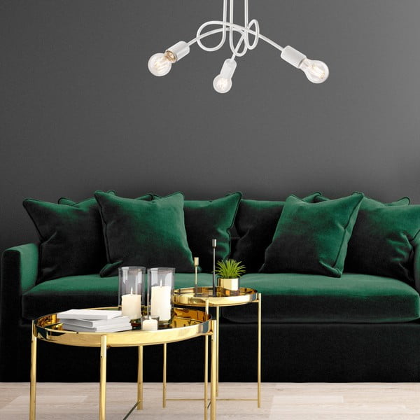 Plafoniera senza paralume bianca 36x36 cm Camilla – LAMKUR-image-3