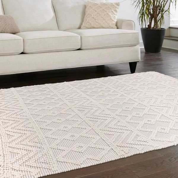 Tappeto in lana grigio chiaro 200x290 cm Asra - Asiatic Carpets-image-1