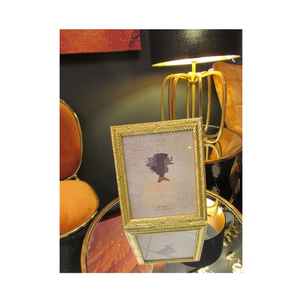 Cornice gialla in resina Stick Glam, 25,3 x 30,5 cm - Mauro Ferretti-image-3