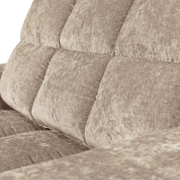 Poltrona beige con rivestimento in ciniglia Second date – WOOOD-image-3