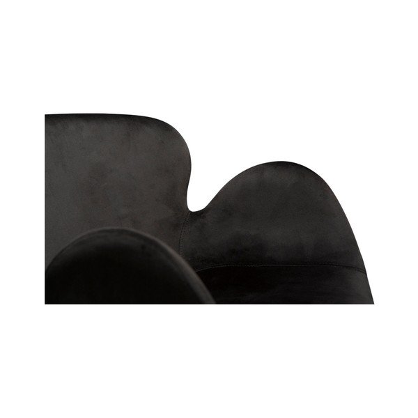 Sedia da pranzo nera in imbottito con braccioli Gaia – DAN-FORM Denmark-image-3