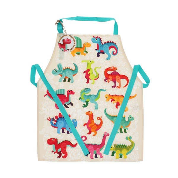 Grembiule per bambini in cotone Baby Dinos – Rex London-image-3
