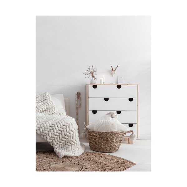 Komoda se čtyřmi zásuvkami Karup Design House Natural/White-image-3
