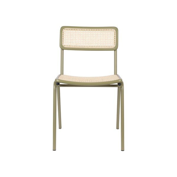 Sedie da pranzo in rattan verde in set di 2 Jort - Zuiver-image-3