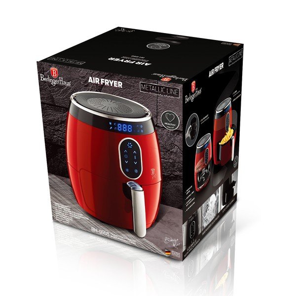 Friggitrice ad aria rossa Burgundy Metallic Line - BerlingerHaus-image-3