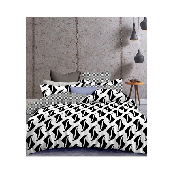 Lenzuola per un letto in microfibra Basic Hypnosis Blade, 135 x 200 cm - DecoKing