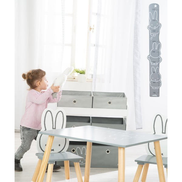 Organizer per giochi da bambino bianco/grigio 63,5x29,5x60 cm Miffy – Roba-image-2