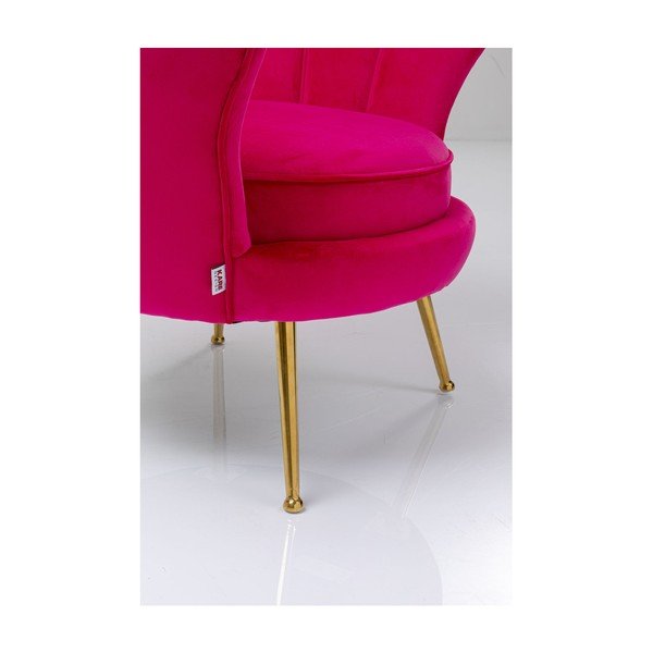 Sedia ad acqua in velluto rosa Lily - Kare Design-image-2