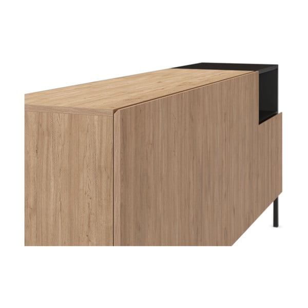 Cassettiera color legno naturale 180x80 cm Cailin - Marckeric-image-3