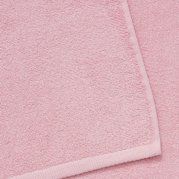 Set di asciugamani per viso e corpo con asciugatura rapida e tipo terry rosa in cotone 8 pz Quick Dry – Catherine Lansfield-image-2