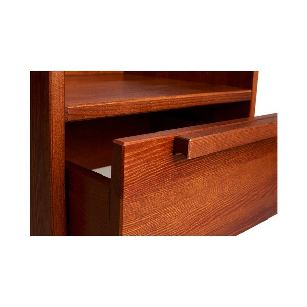 Comodino in legno di pino massiccio SKANDICA Dark Agava - Skandica-image-4
