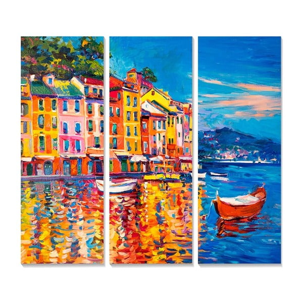 Dipinti in set di 3 pezzi 20x50 cm Italy - Wallity