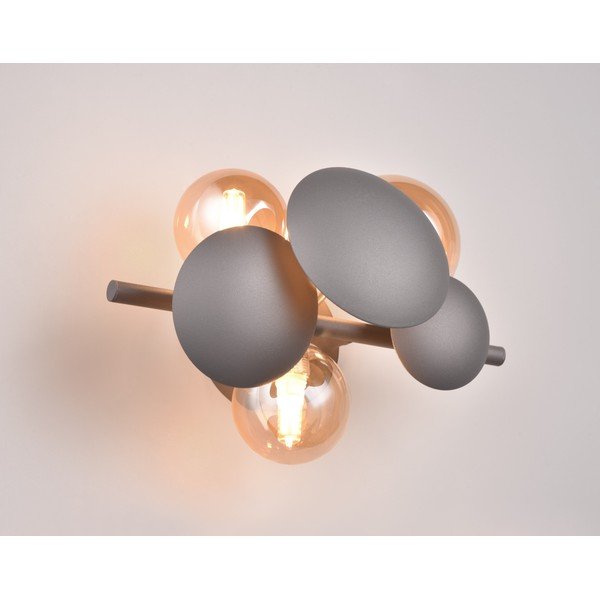 Lampada da parete in colore grigio-oro Bubble - Trio Select-image-3