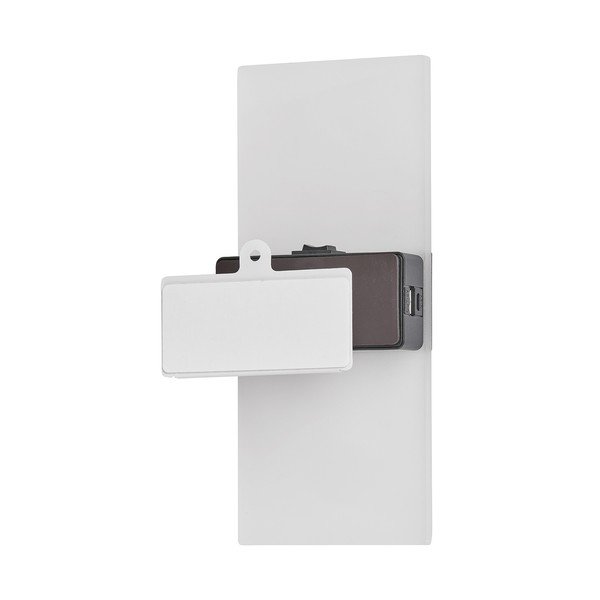 Lampada da parete a LED in bianco e argento opaco Magnetics - Fischer & Honsel-image-2