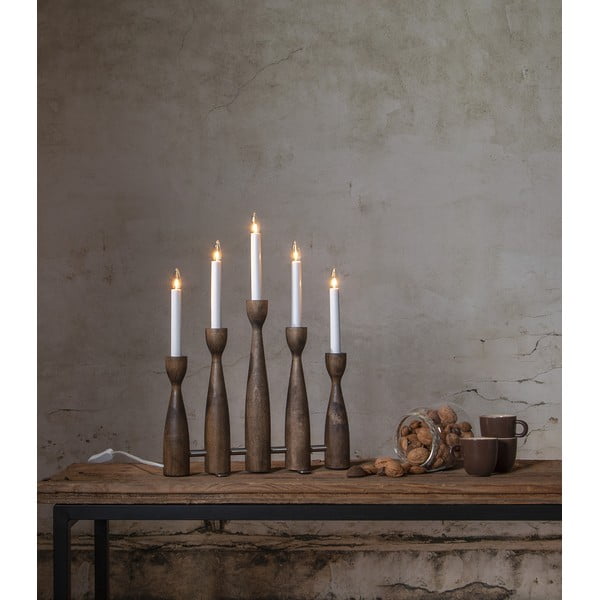 Decorazione natalizia luminosa colore naturale scuro con alimentazione a corrente Midja 2.0 – Star Trading-image-2