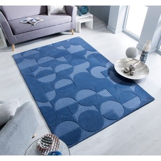 Tappeto in lana blu 120x170 cm Gigi - Flair Rugs